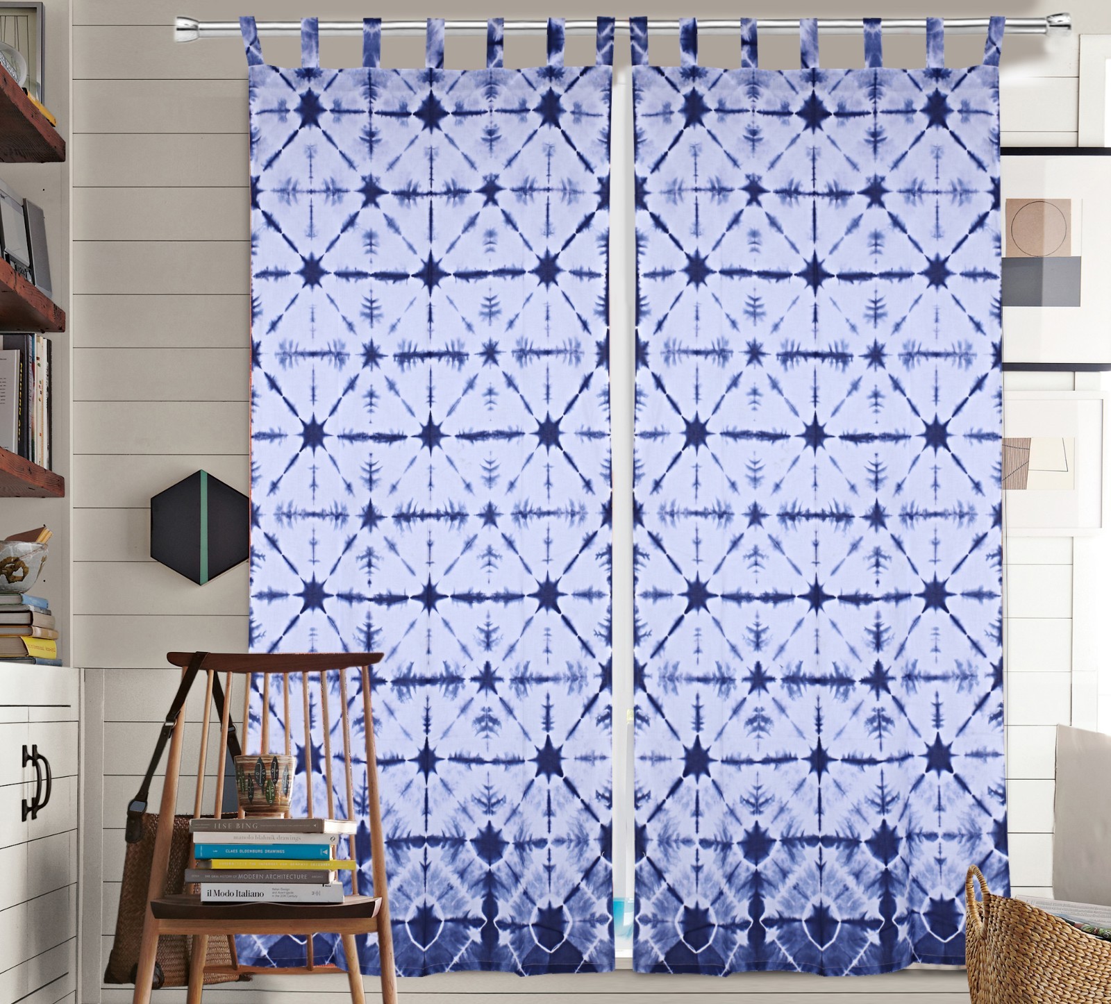 Ethnic Beautiful Window Living Room Door Window Curtain Decor Twin