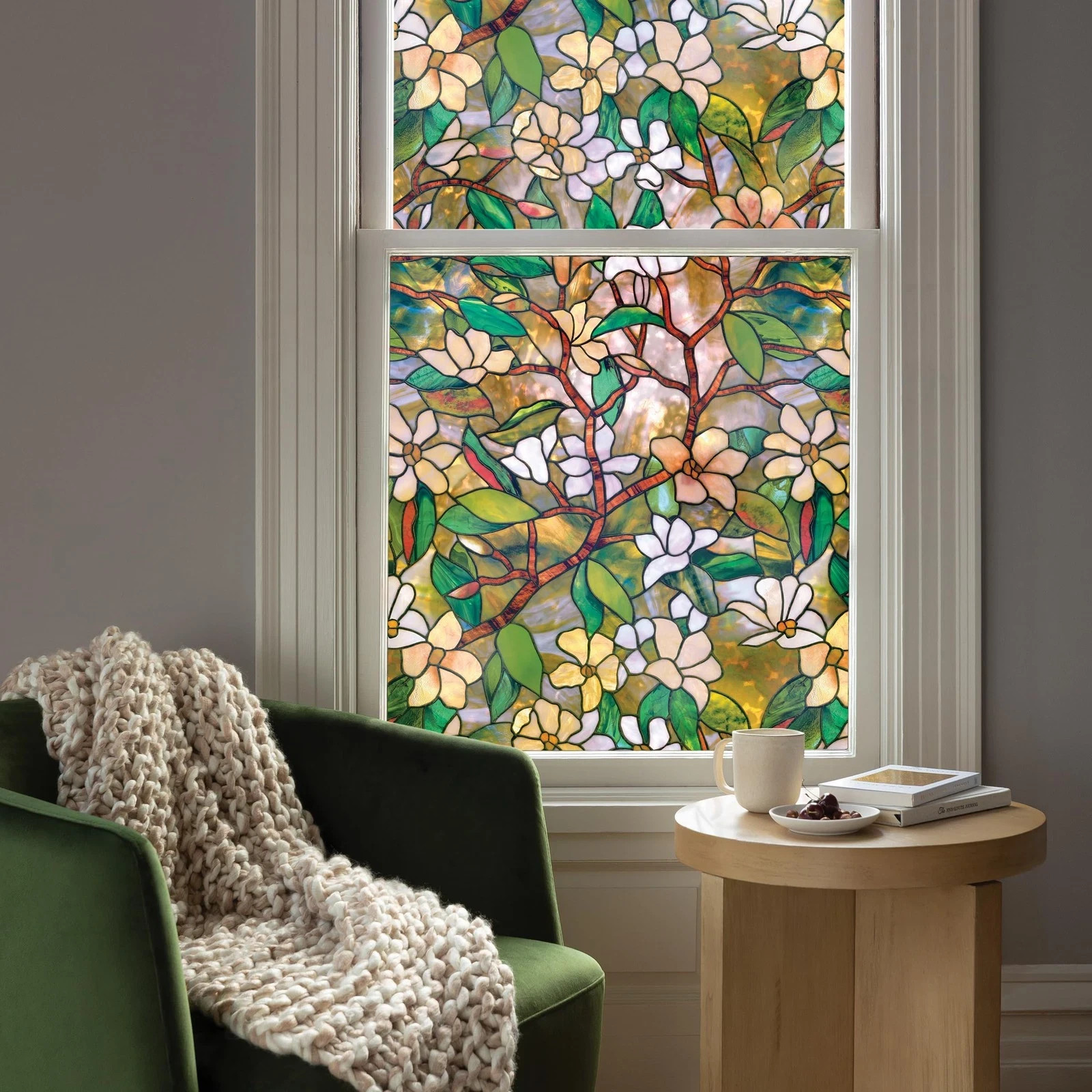 Artscape Magnolia 24″ x 36″ Window Film – Privacy, Decorative, Easy Install