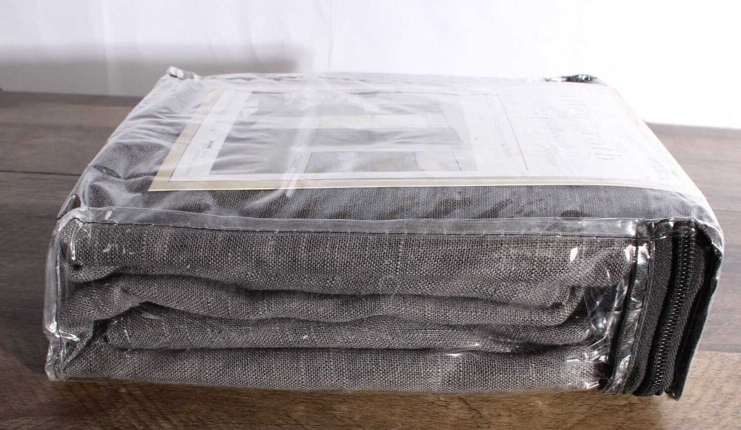 New Allen + Roth Grey Light Filtering Tie Top Curtain Panel, 95″L X 50″W 4140925