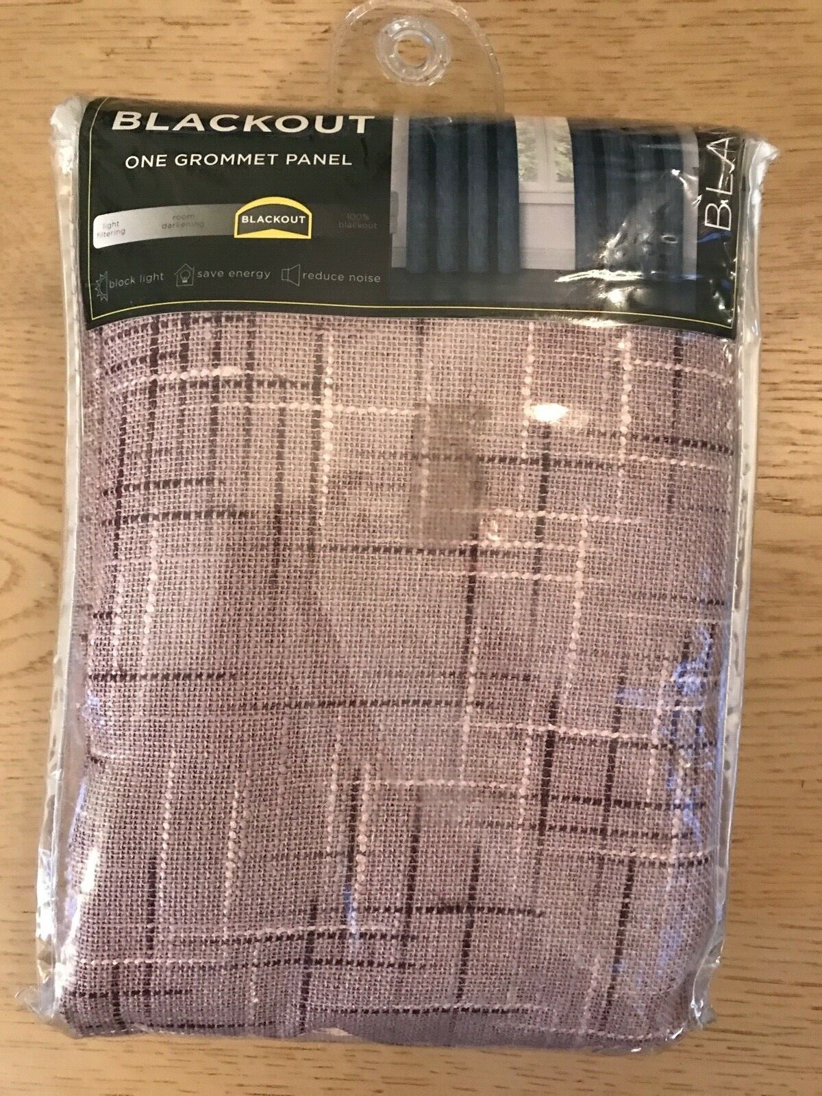 Eclipse curtain blackout one grommet panel 50X84 thermaweave New! blush