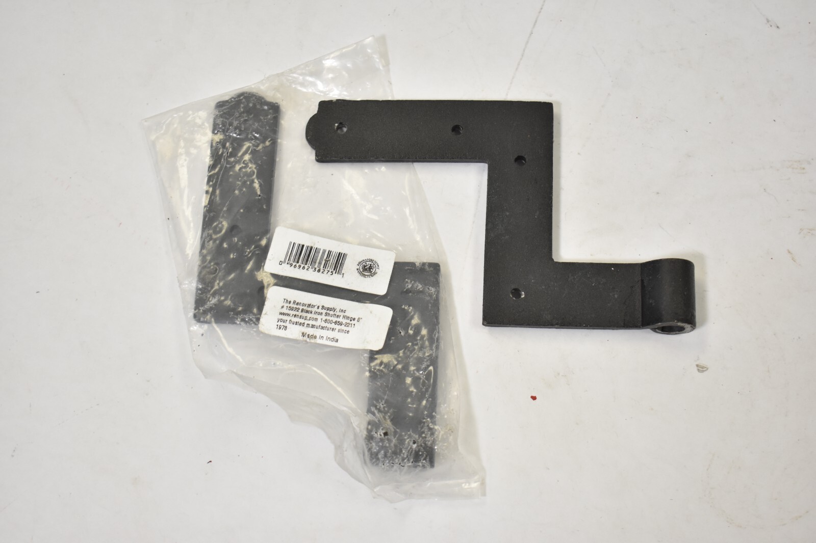 Lot of 2 Renovator’s Supply Shutter Hinge Wrought Iron 6″x6-1/2″ Lift Off Pintle