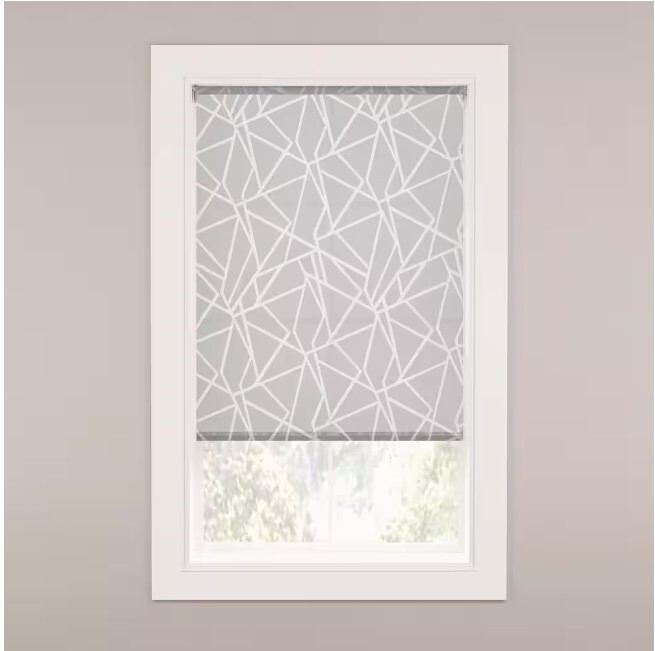 Stylewell Light Filtering Fabric Roller Shade 37.25 in. X 72 in RSLF3772GP