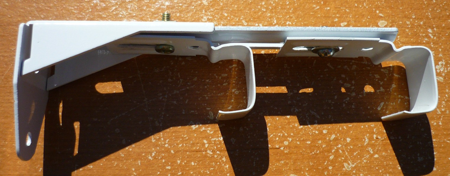 (1) Vintage Adjustable DOUBLE 7/8″ Standard Curtain Rod Center Support Bracket