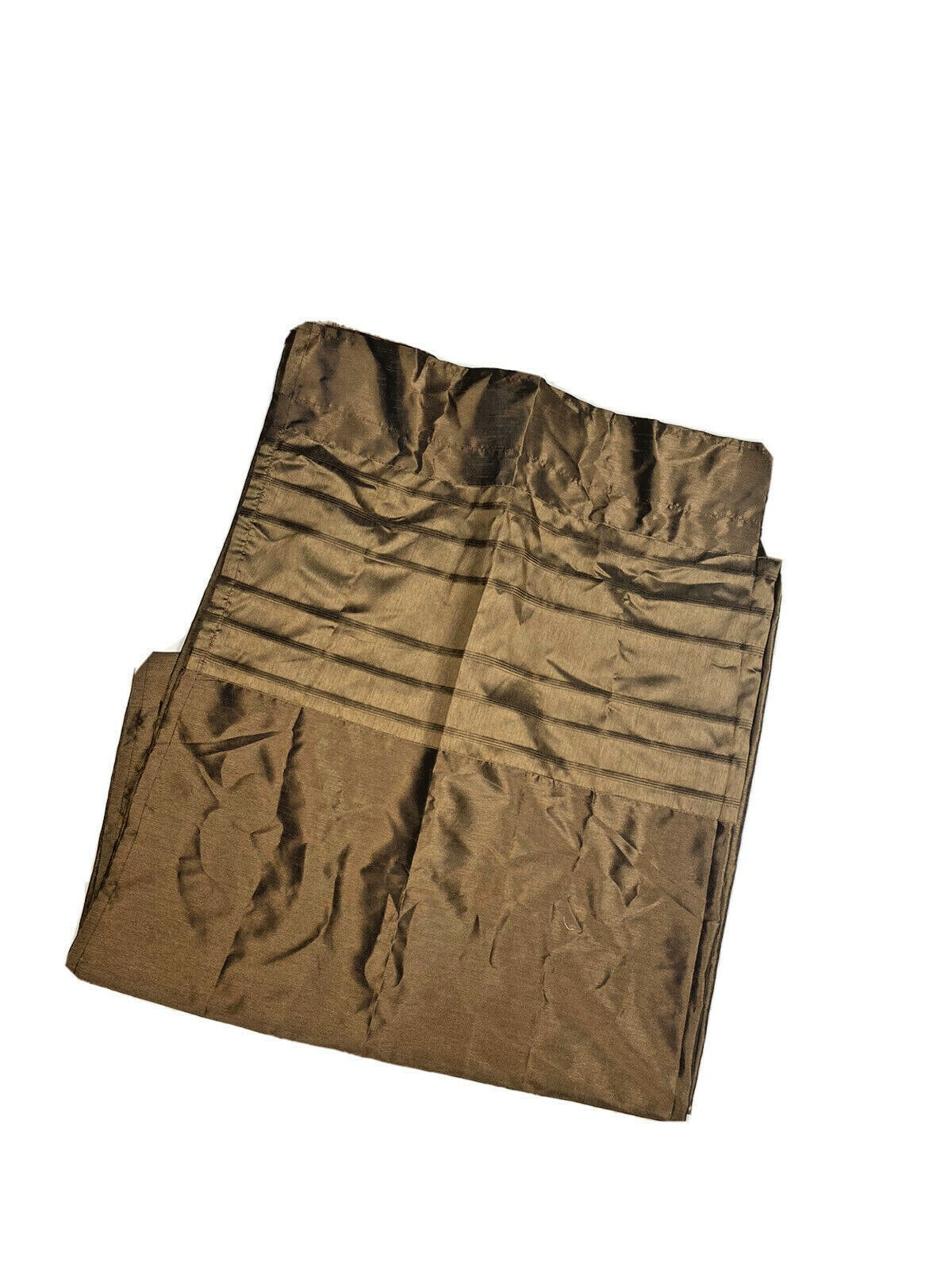 1 Single Brown High End Curtain Panel 94 Faux Silk Drape Chocolate Dark Long