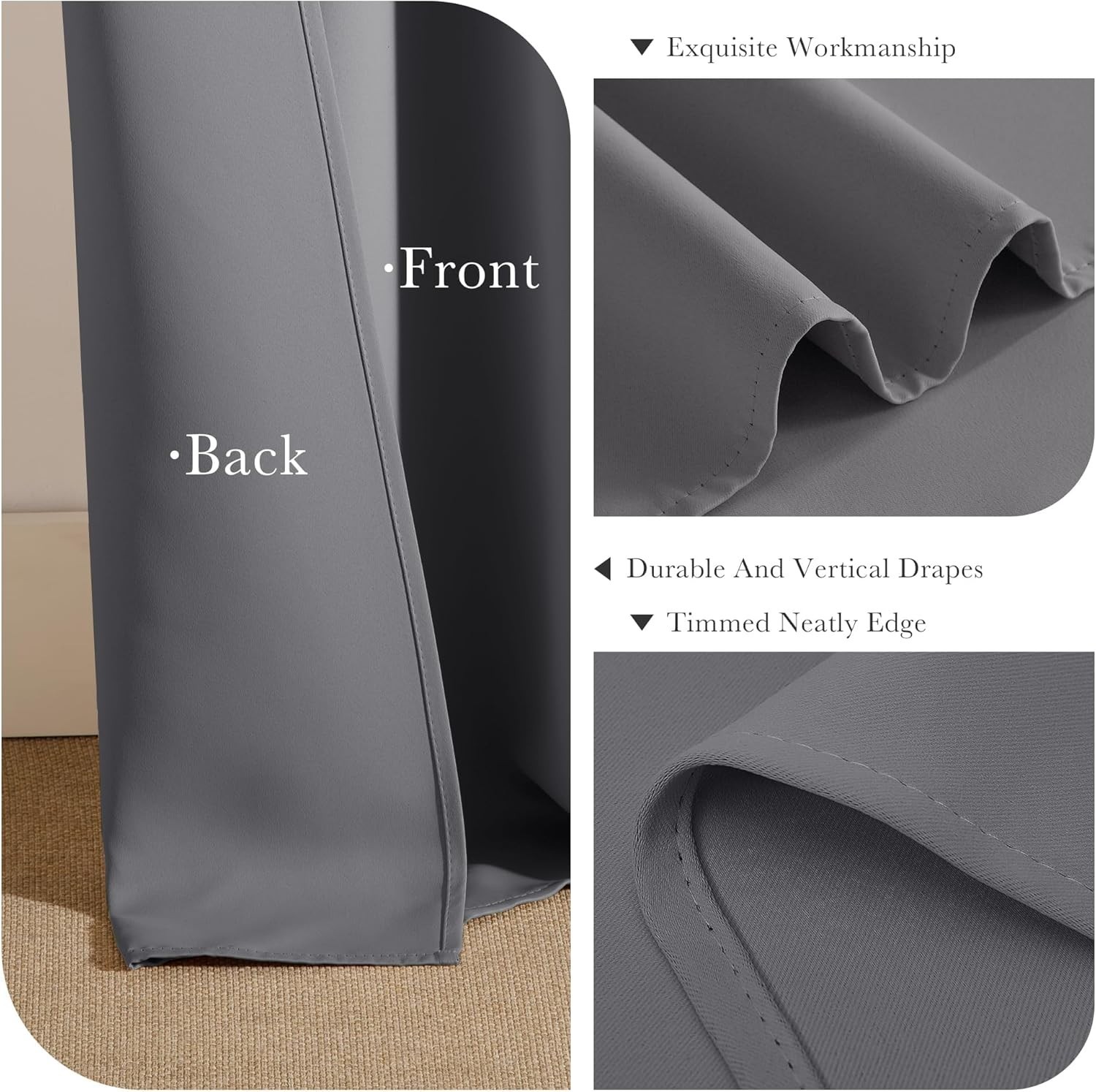 1PC MULTIPURPUSE ROOM/SPACE DIVIDER PANEL WINDOW CURTAIN BLACKOUT 100″ W x 84″ L