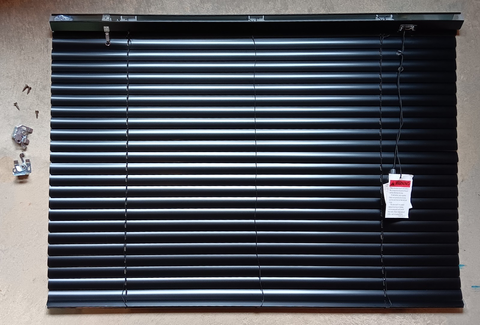 1″ Mini Blinds – 32 x 24″ – Black – Home – RV