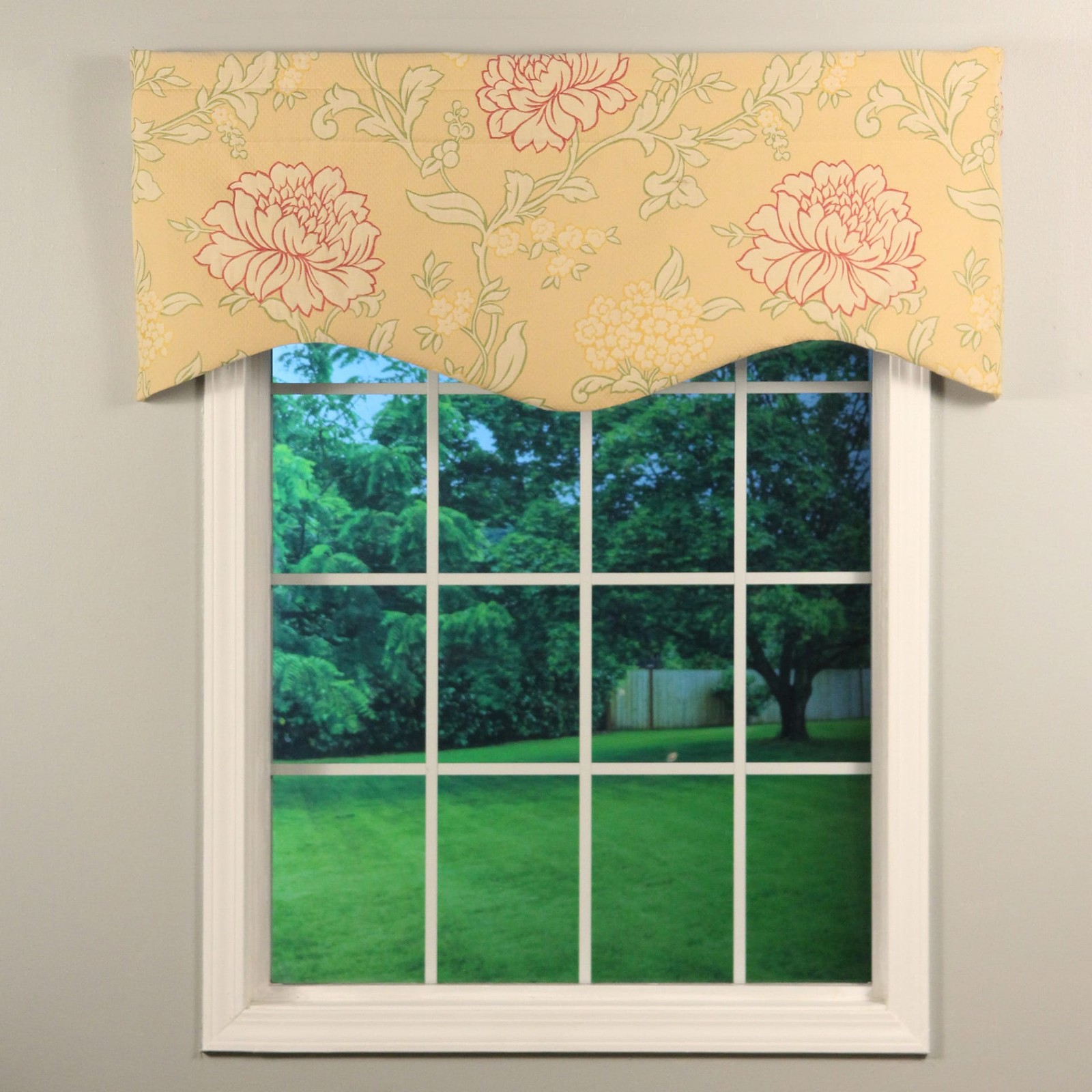 Winston Valance Rose Vine Yellow