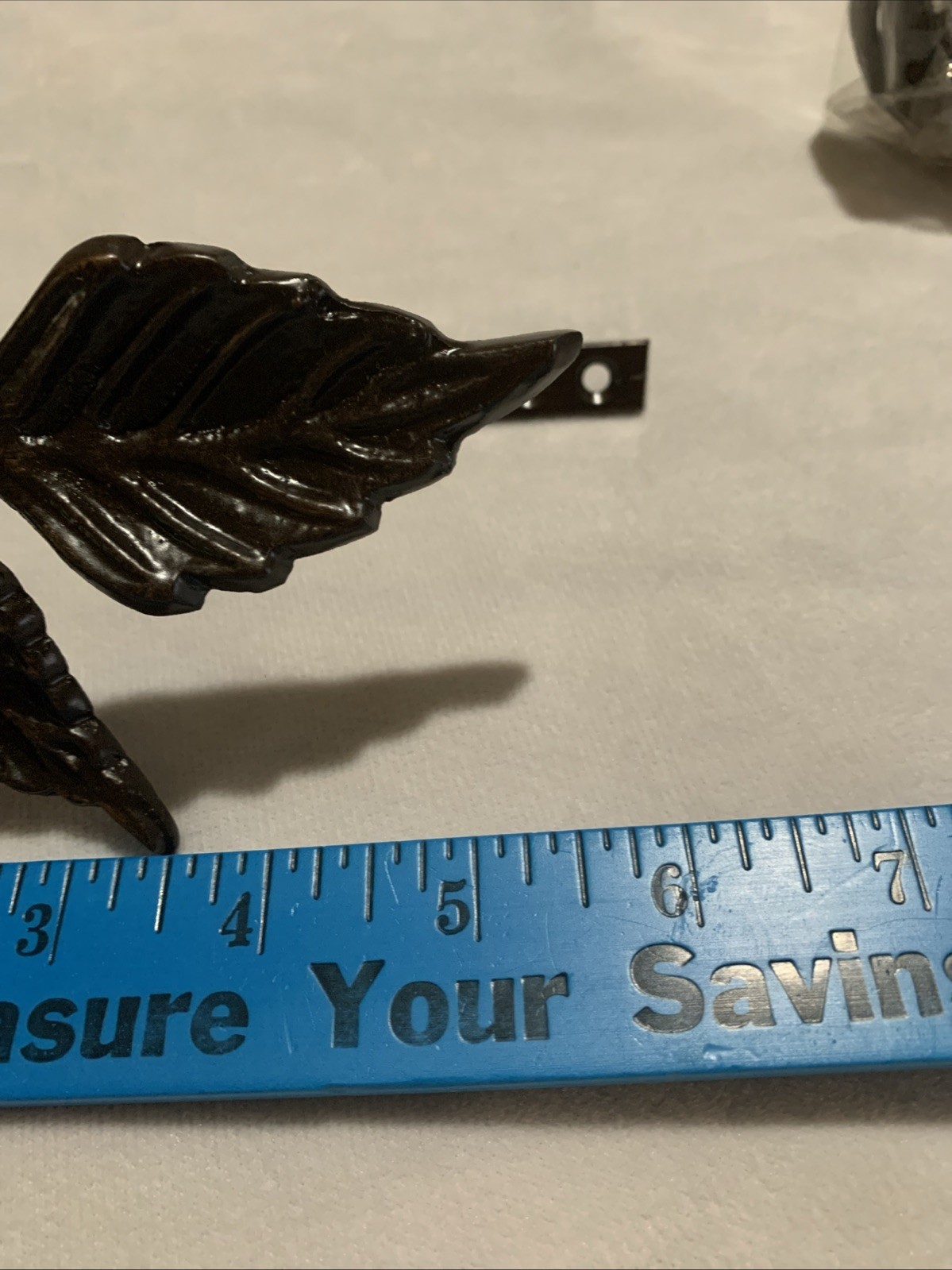 Metal Leaf Curtain Tie-Backs “Birch Wood” Finish Package & Hardware 2 Sets