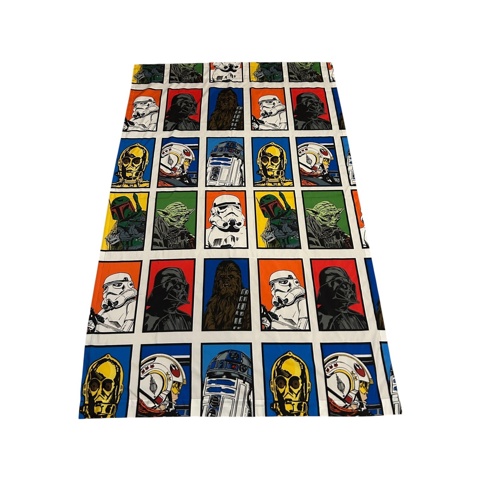 Star Wars Character Grid Pop Art Window Curtain Panel Jay Franco & Sons Colorful
