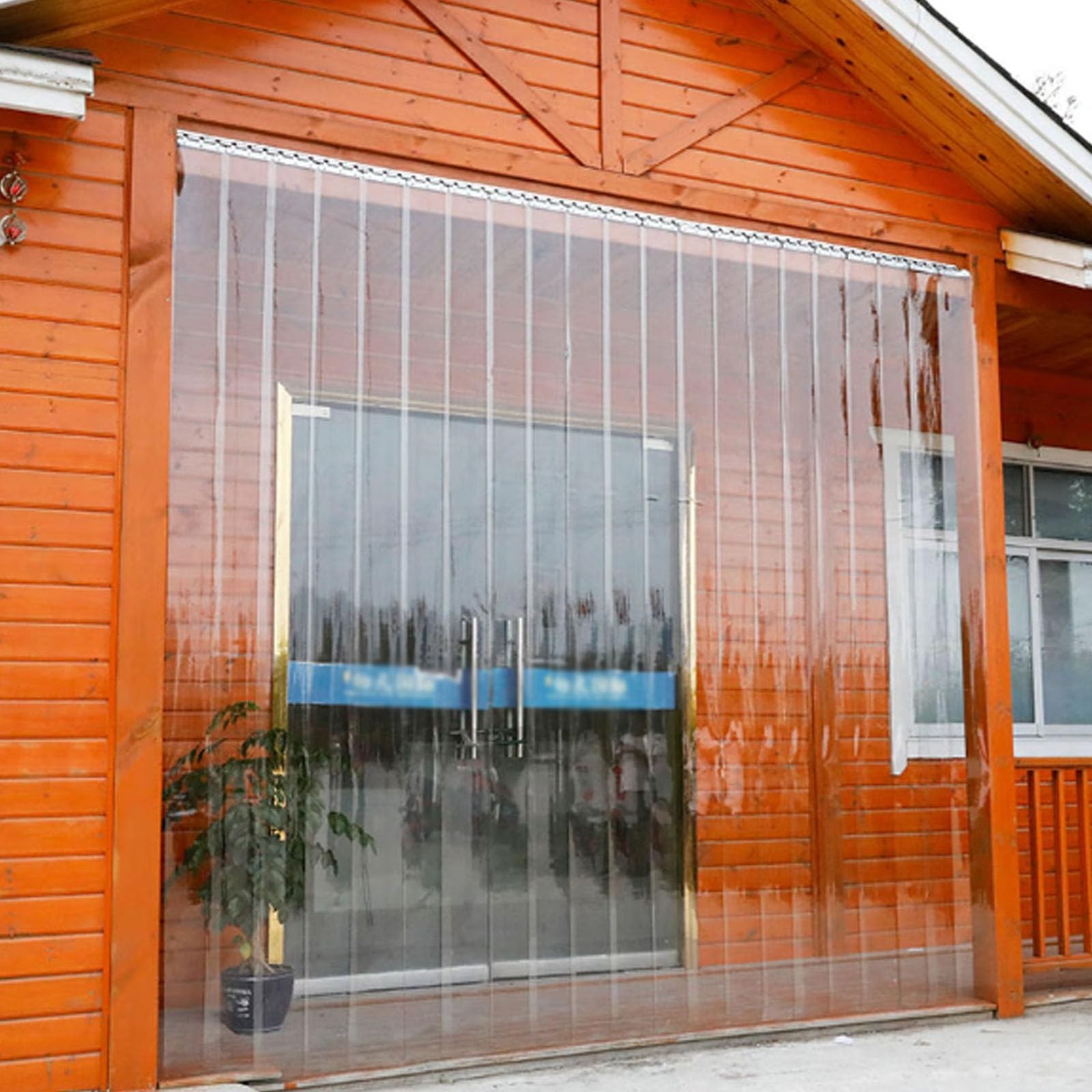 INTBUYING Commercial Walk in Cooler Door Strip Curtain Kit 42 X 84 Inch (3.5X7 F
