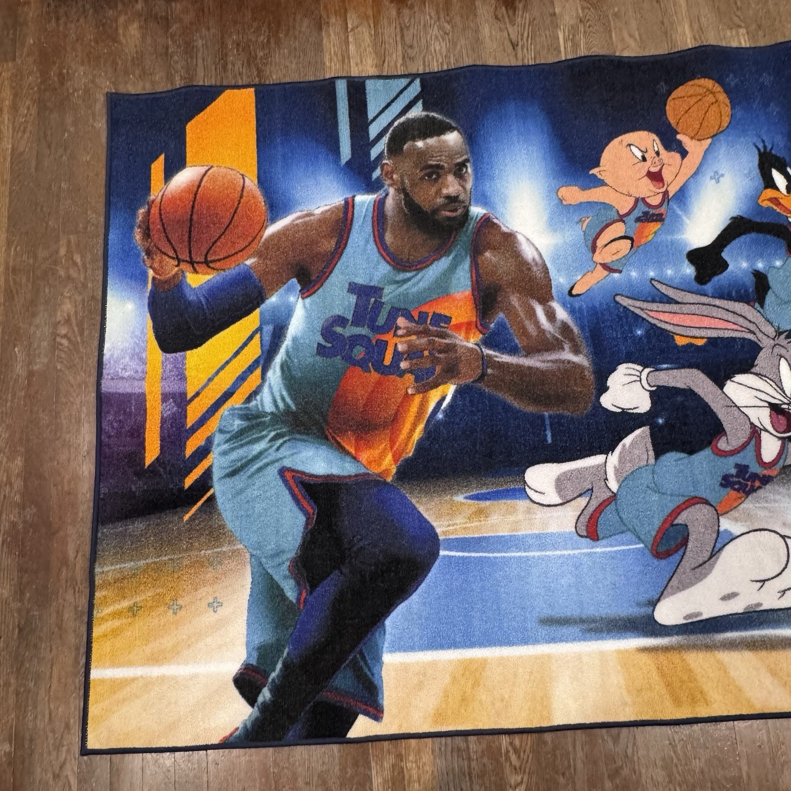 Space Jam 2 Kids 69″ x 52″ (5.75′ x 4.33′) Non-Slip Area Rug LeBron James