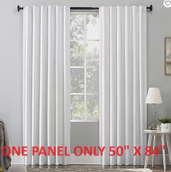 1 PANEL 50 X 84 in Sun Zero Amherst Velvet Energy Saving 100% Blackout Pearl