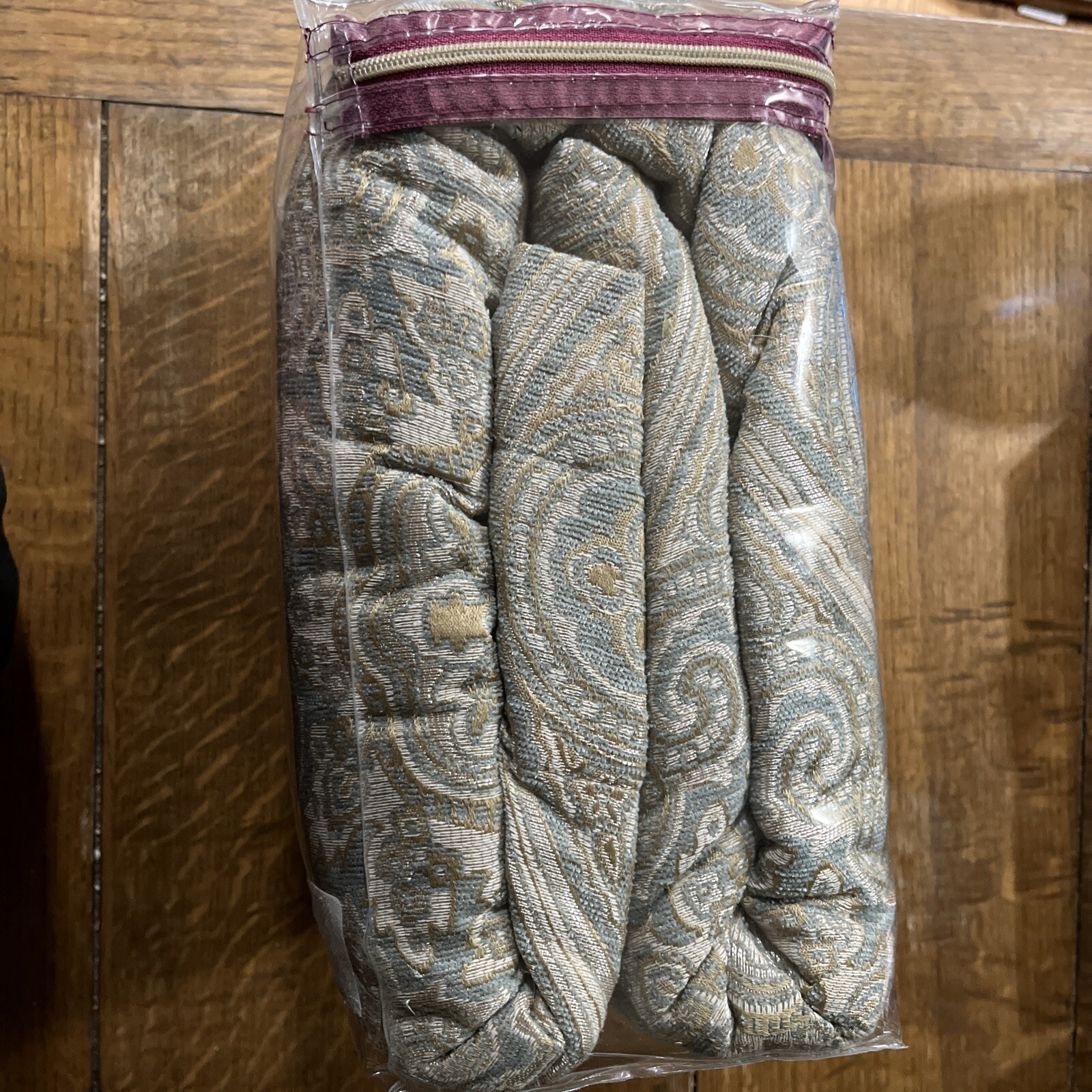 Biltmore Aurora Curtain Drapery 2 Panel Paisley Rod Tieback 45″ x 84” $175 NIP