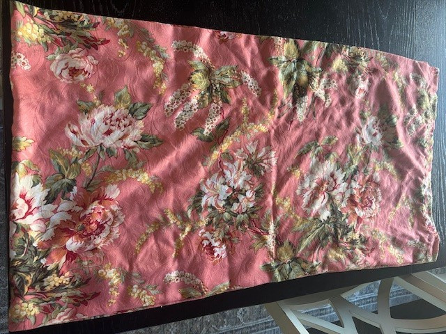 VINTAGE Veratex Rod Pocket ANGELIQUE jacquard Bishop Valance 82×17″ SET of 7