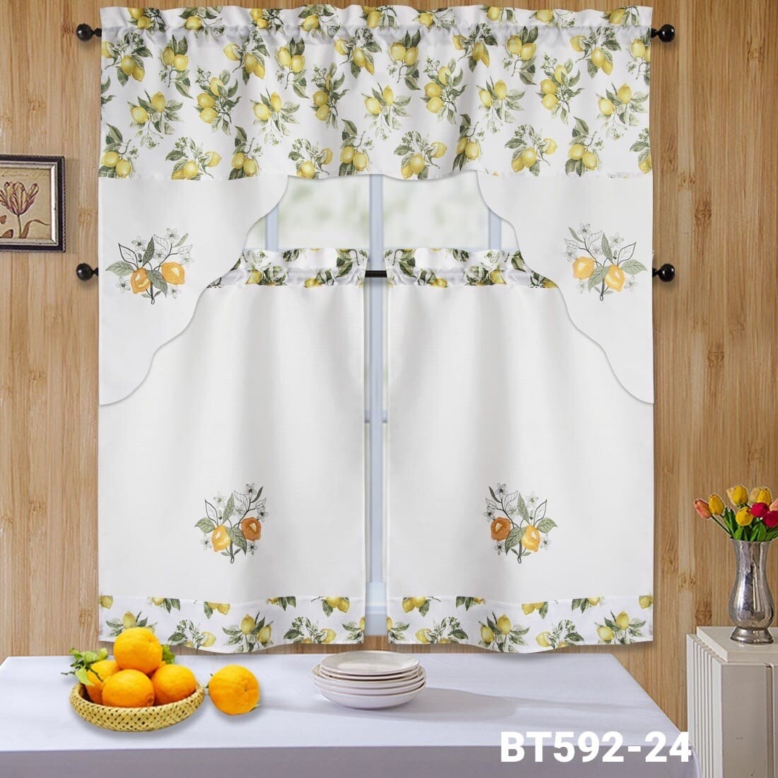 Kitchen Curtain Lemon