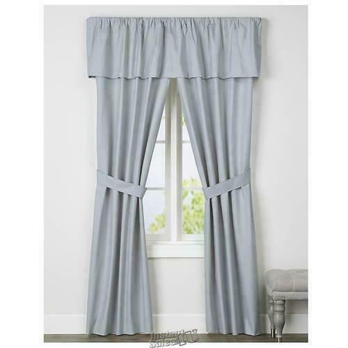Prescott 5-Piece Insulated Window Treatment Set Navy 80 «W x 63 «L
