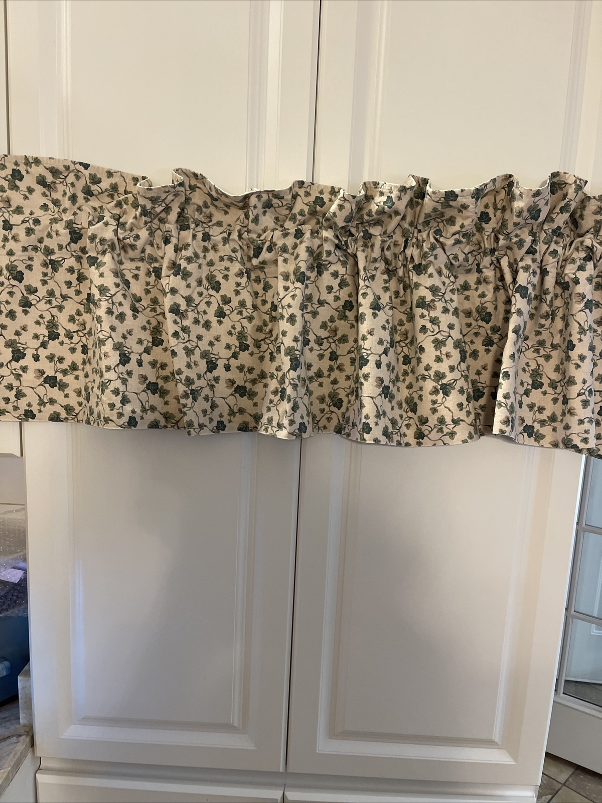 2 Set Discontinued WAVERLY English Ivy Blouson Valances 100% Cotton VGC