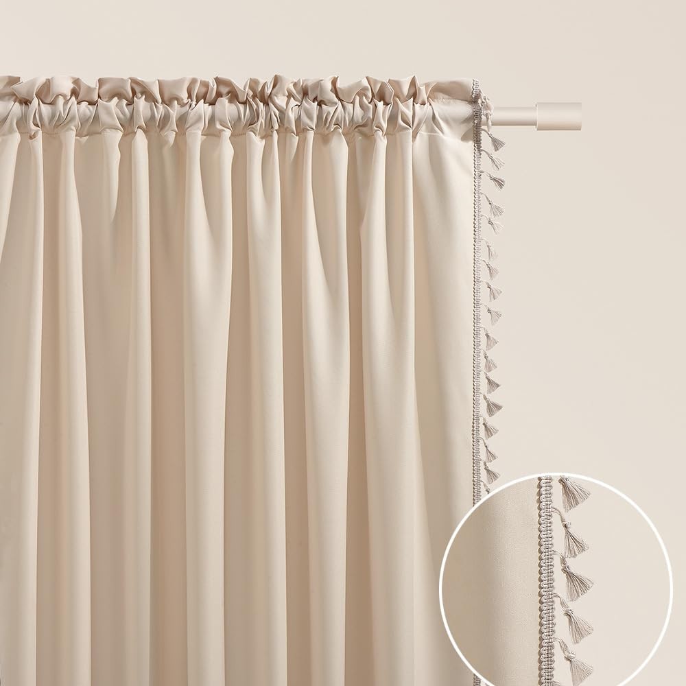 Curtain with curling ribbon Lara 140 x 250 cm width x height sliding curtains modern…