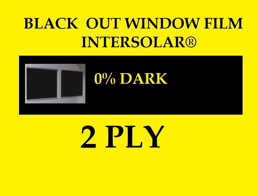 Blackout Vinyl Window Film 60″ x 100 feet Tint Privacy Home Office Intersolar®