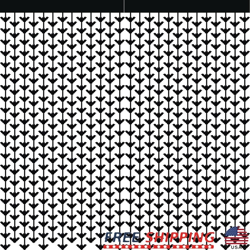 2 Pack Halloween Fringe Curtains Bats Tinsel Streamers Photo Booth Decorations