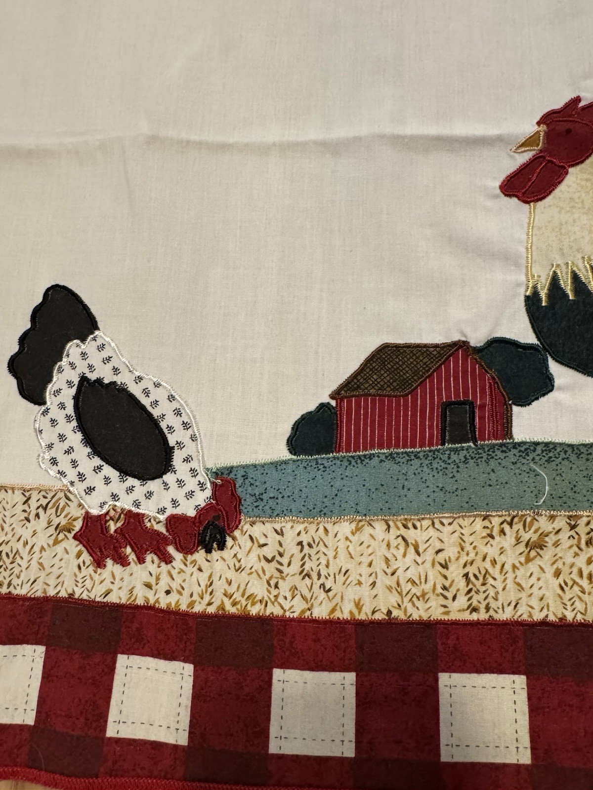 Lot Of 4 Rooster Cottage Country Farmhouse Curtain Panels Valances 29.5 “x 34.5”