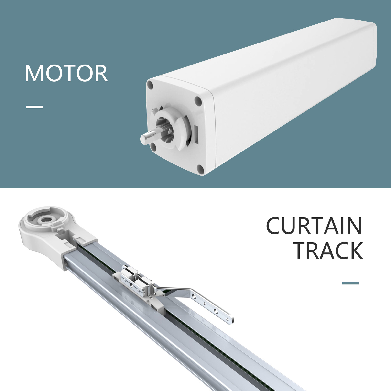 3.2m Motorized Curtain Track Rail Electric 13.8ft Wifi Remote Control Hook