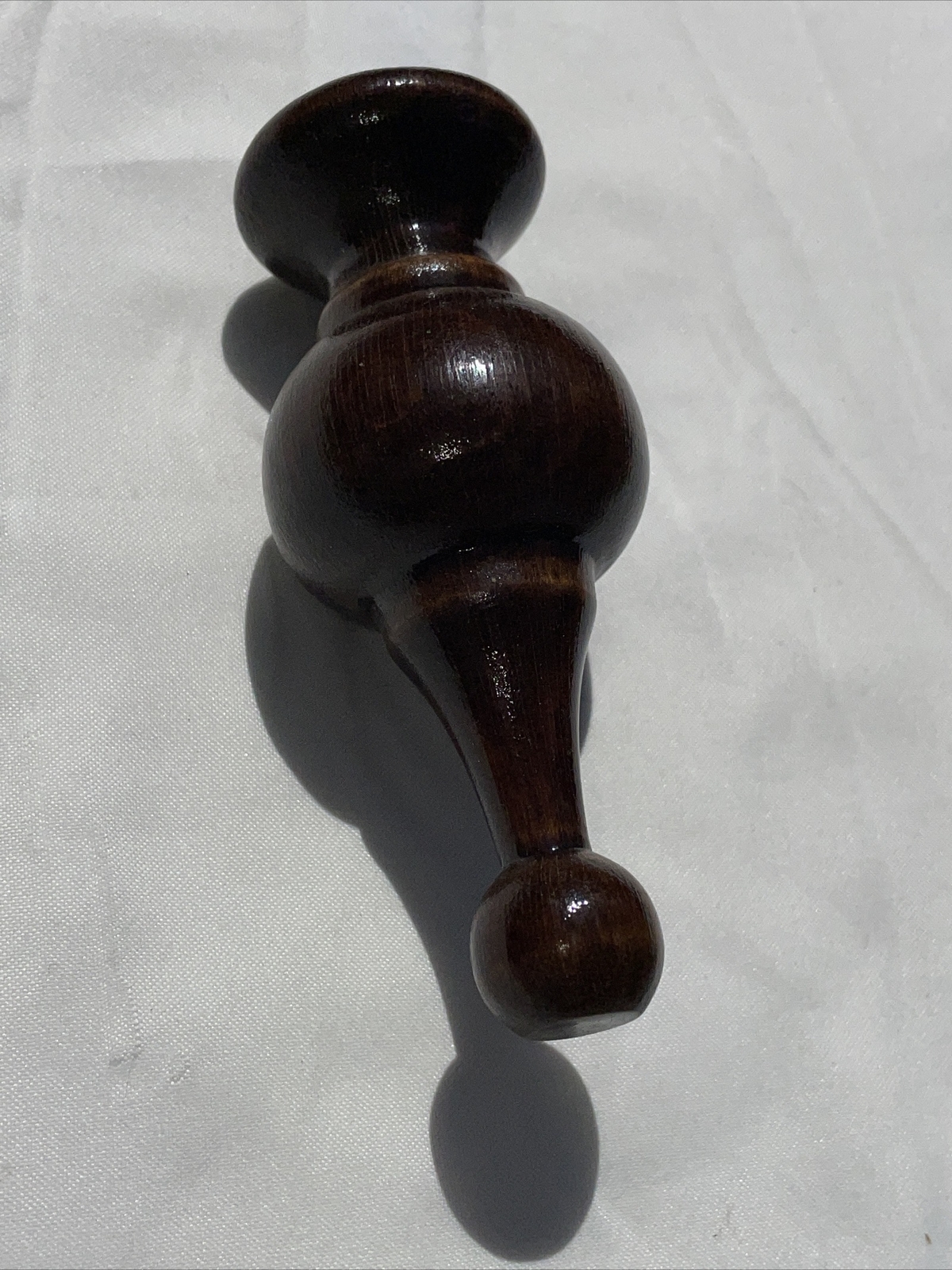 Vintage Stanley Wood Pole Set Decorative Curtain Rod Brackets Finials Rings 3”