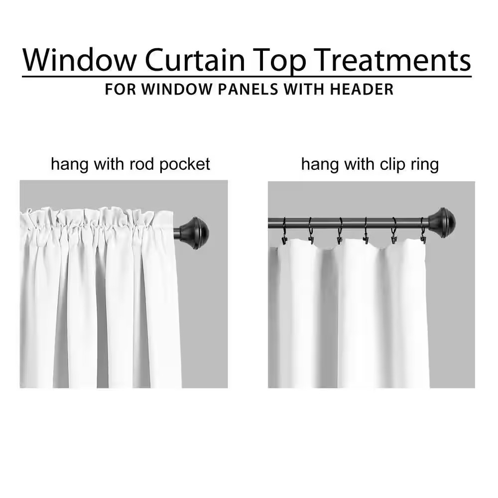 Gray Striped Back Tab Room Darkening Curtain – 52 In. W X 84 In. L (Set of 2)
