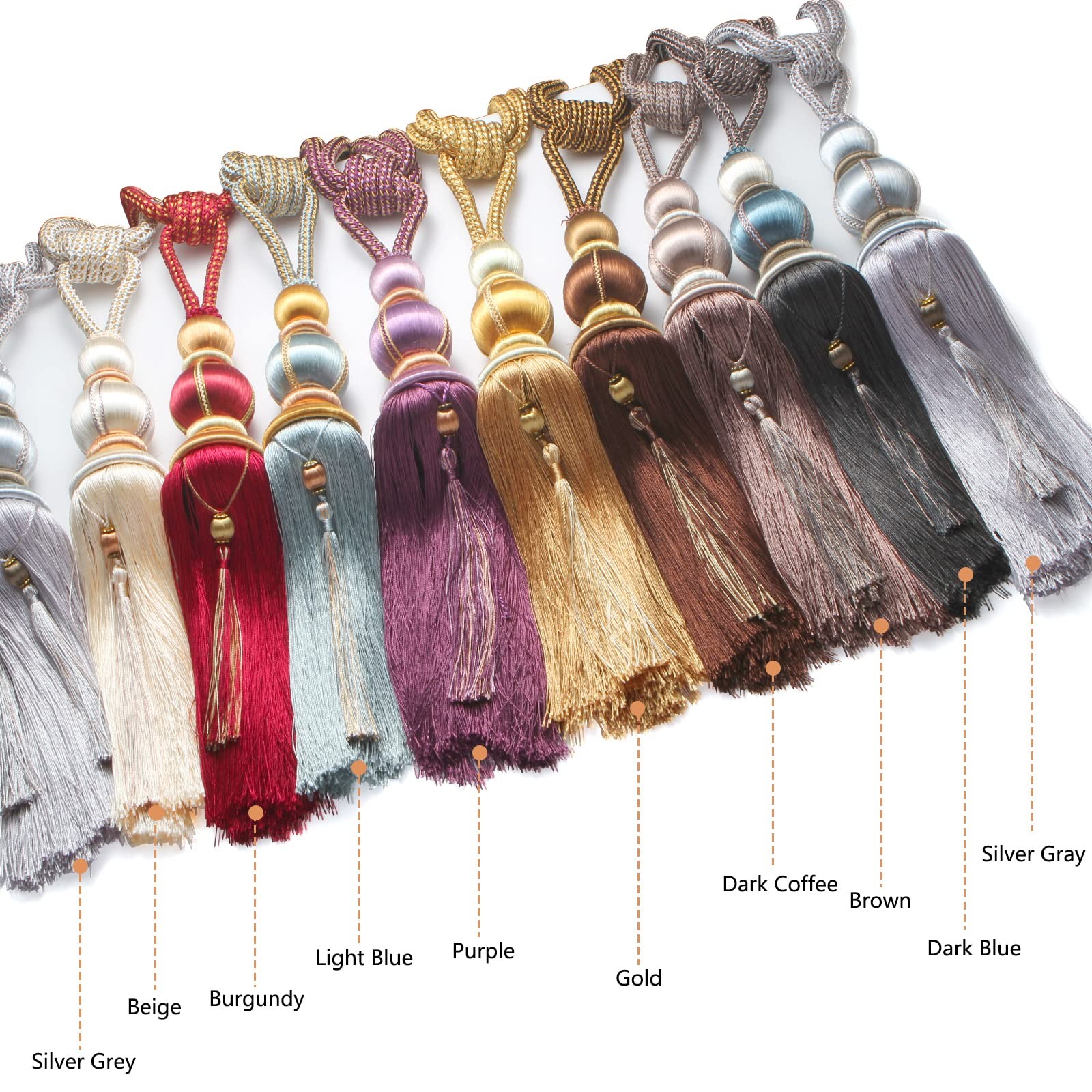 Paired Lantern Single Hanging Tassels Curtains Buckle Sling Binding Lantern T…