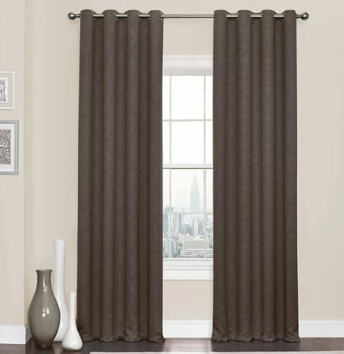 Eclipse Kingston Blackout Window Curtain Espresso Brown 52″ x 63″
