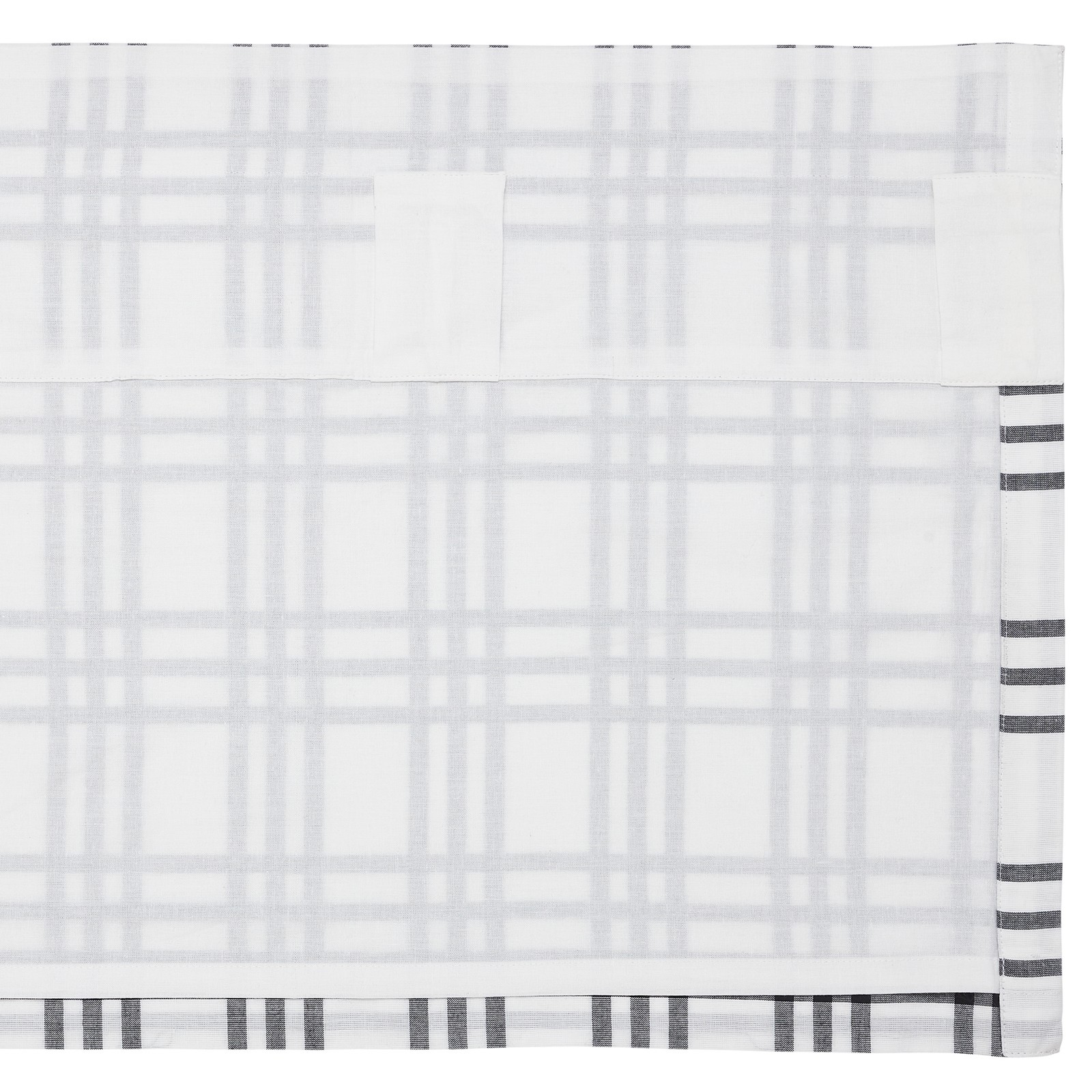 Farmhouse 16″x60″ Valance Black Rod Pocket Kitchen Window Curtains VHC Brands