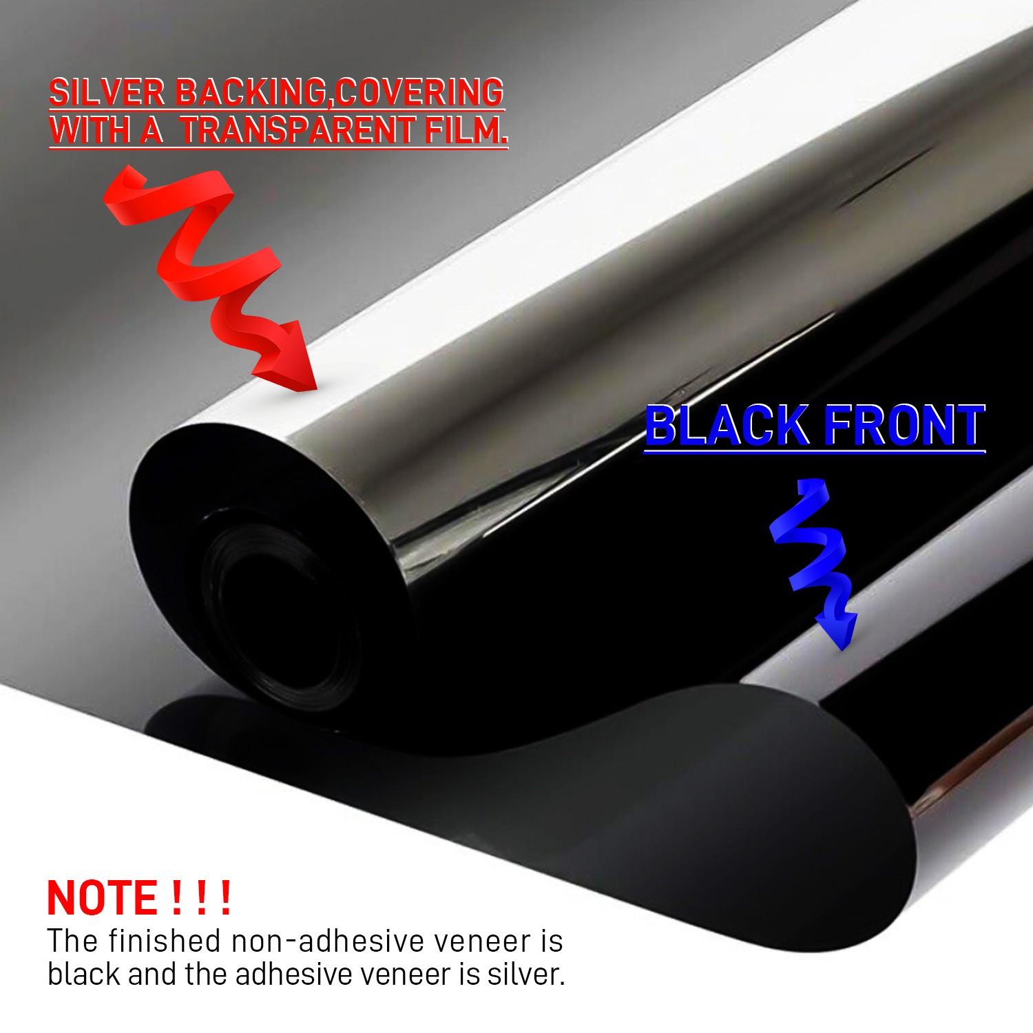 20″x3FT Uncut Window Tinting Film Home Office Glass Privacy Security Roll