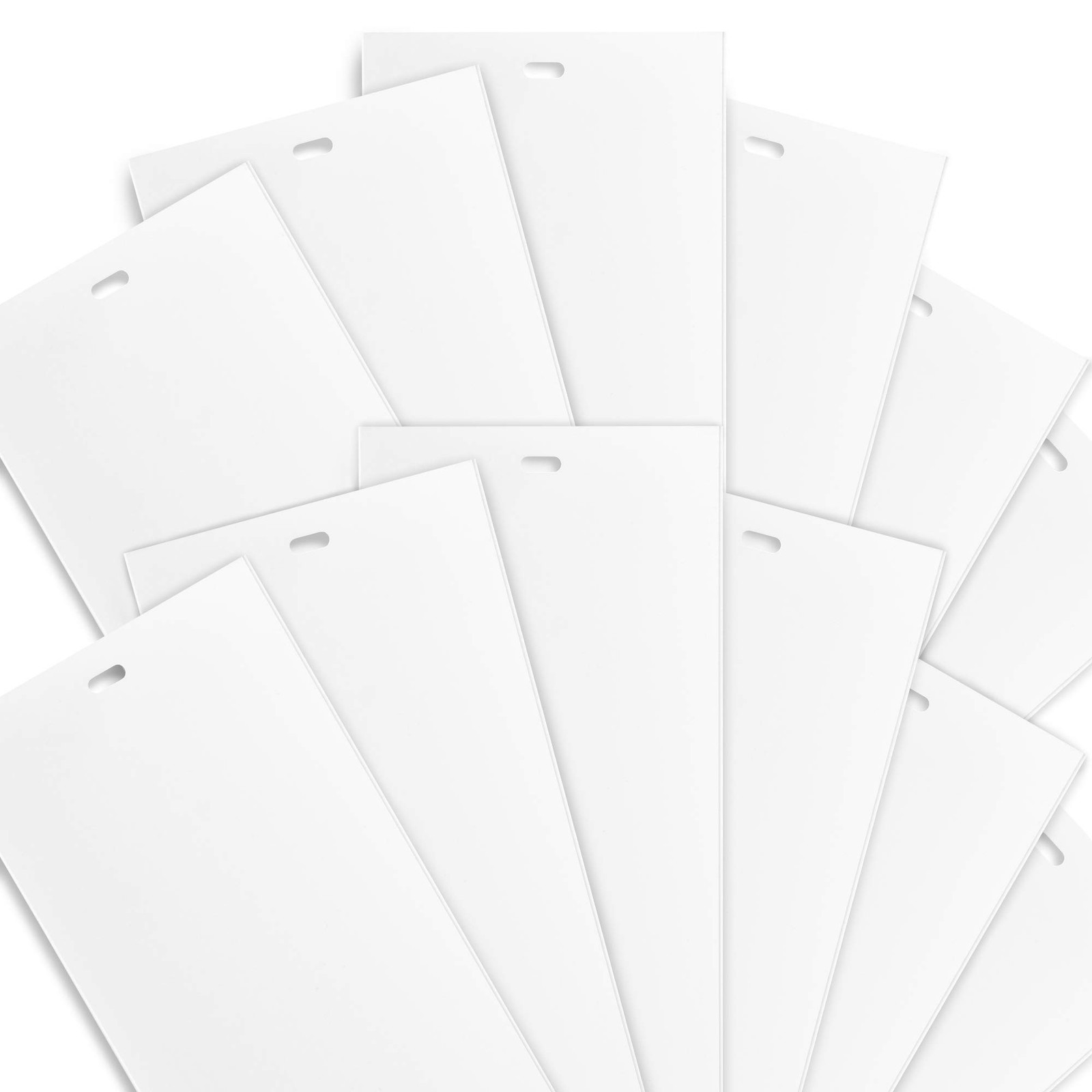DALIX White Vertical Replacement Blinds Slats Sliding Door Window Patio (12 P…