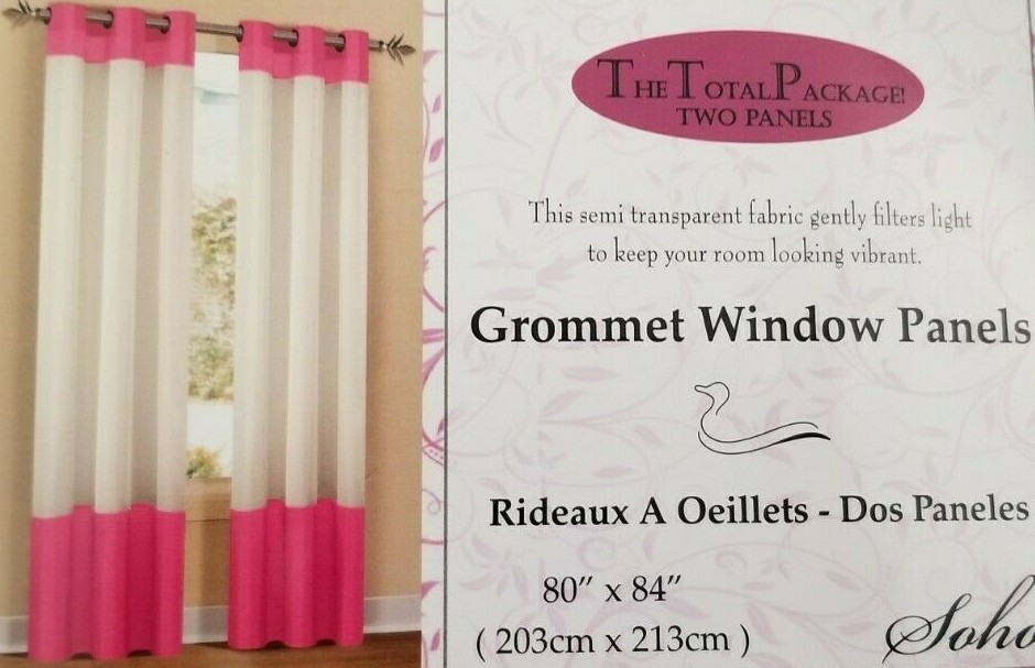 2 pc Duck River Textile Soho Grommet Panels (1 Pair) 80″ x 84″ $60 NIP