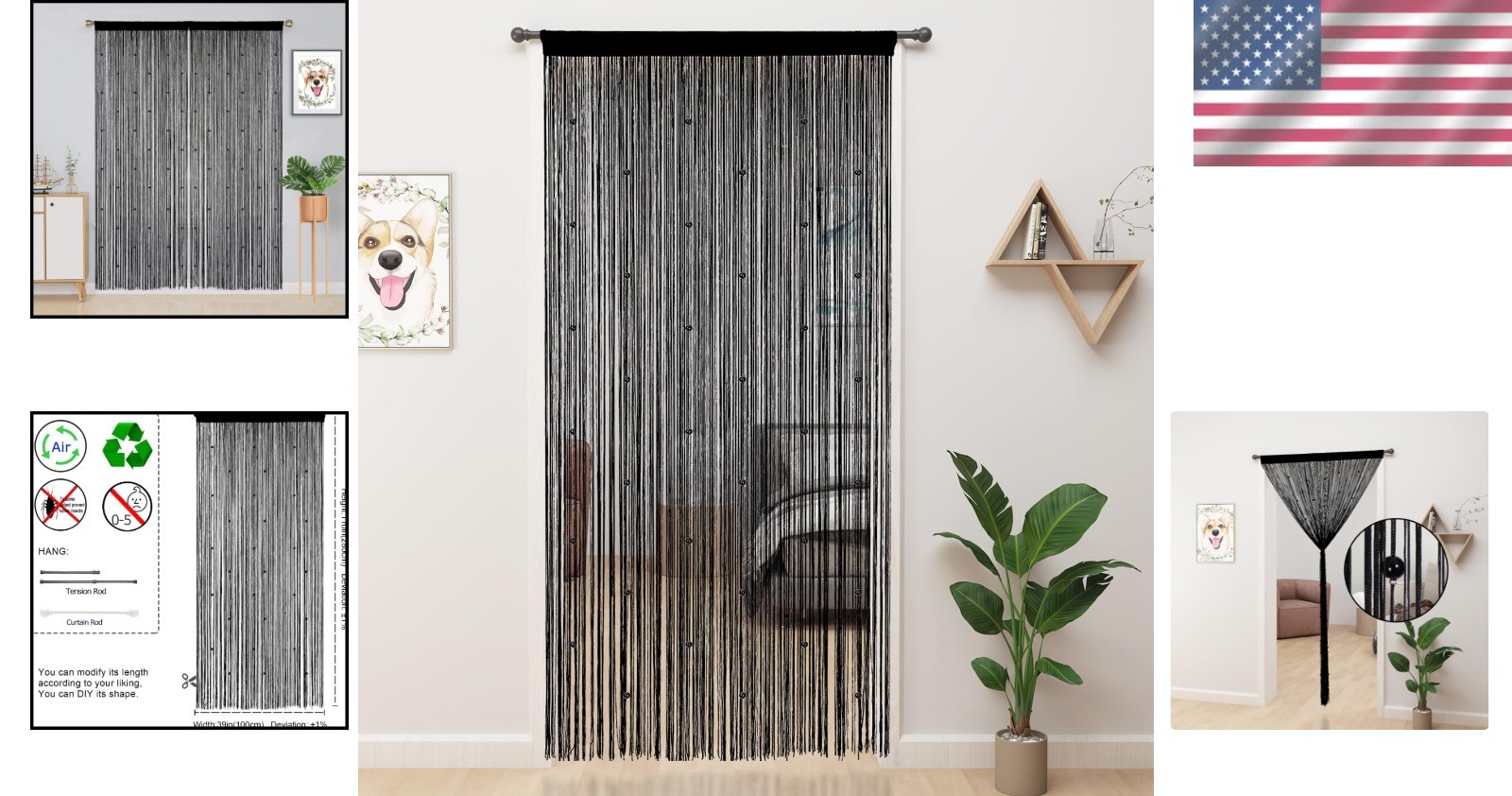 Romantic Crystals Door Beads – Interior Hanging Decoration