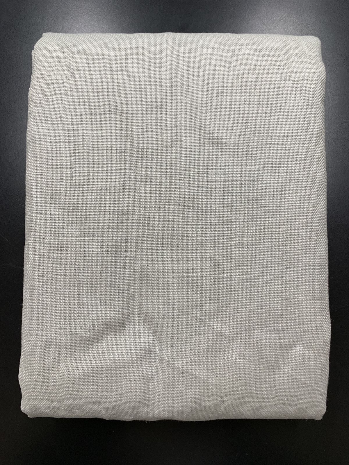 Restoration Hardware Baby & Child Textured Linen Curtain Panel 96×50 Mist Grey