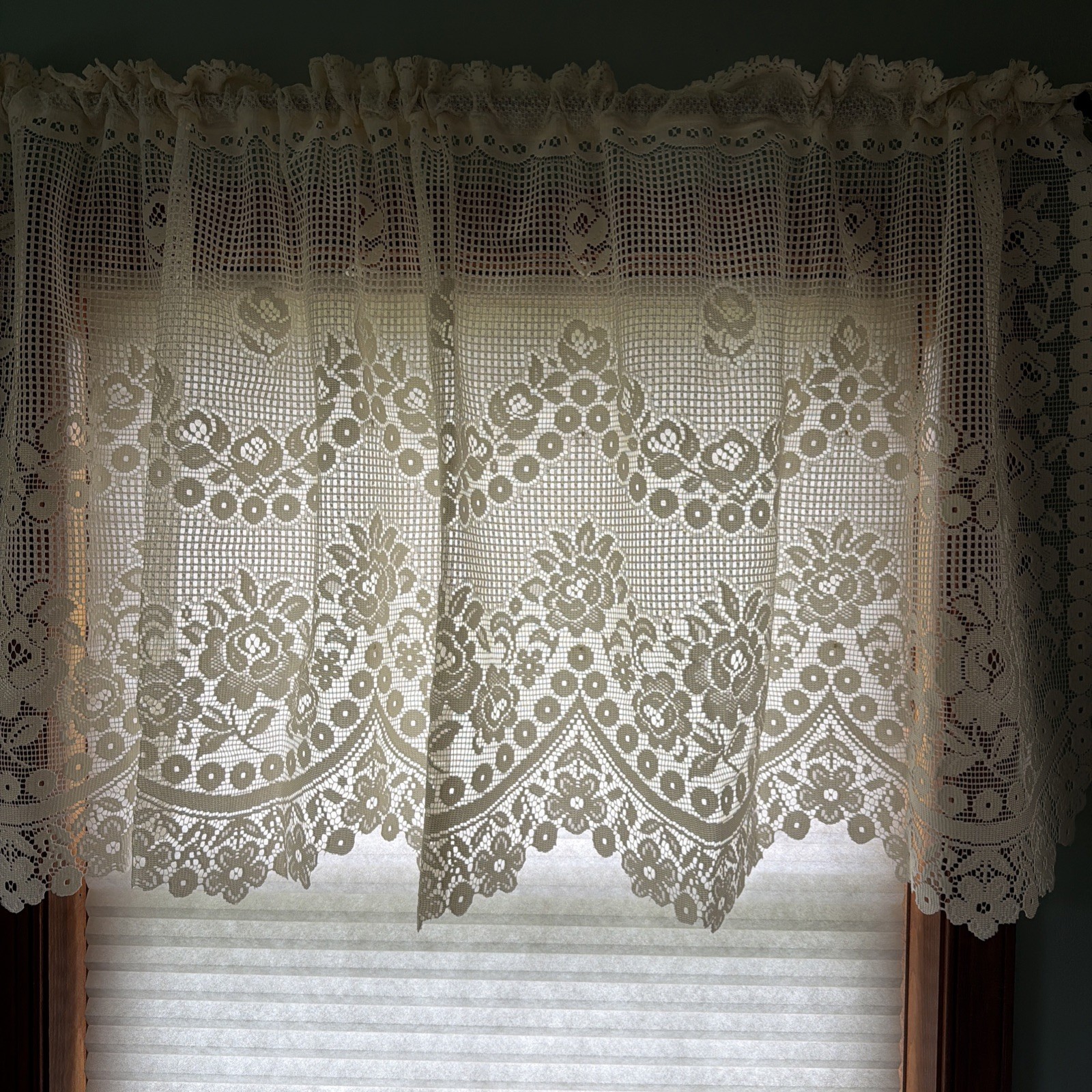 Heritage Lace Curtains – Ivory, Ecru Tier Ballon 60 x 30”American Beauty New