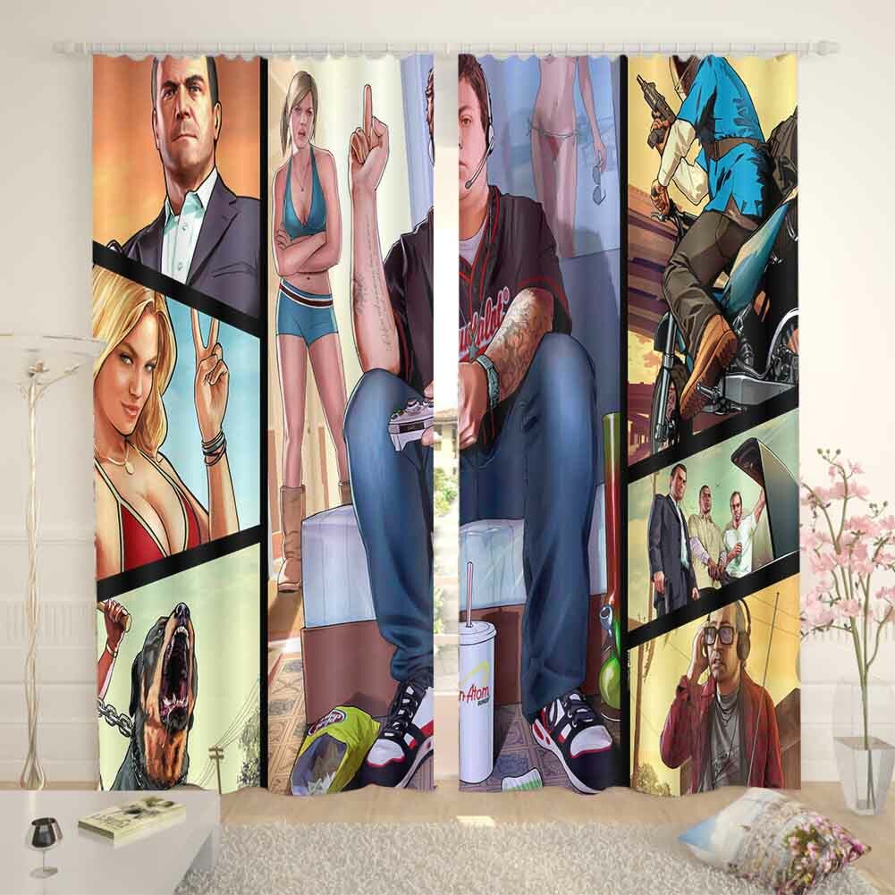Cool Personal Gestures 3D Blockout Photo Print Curtain Fabric Curtains Window