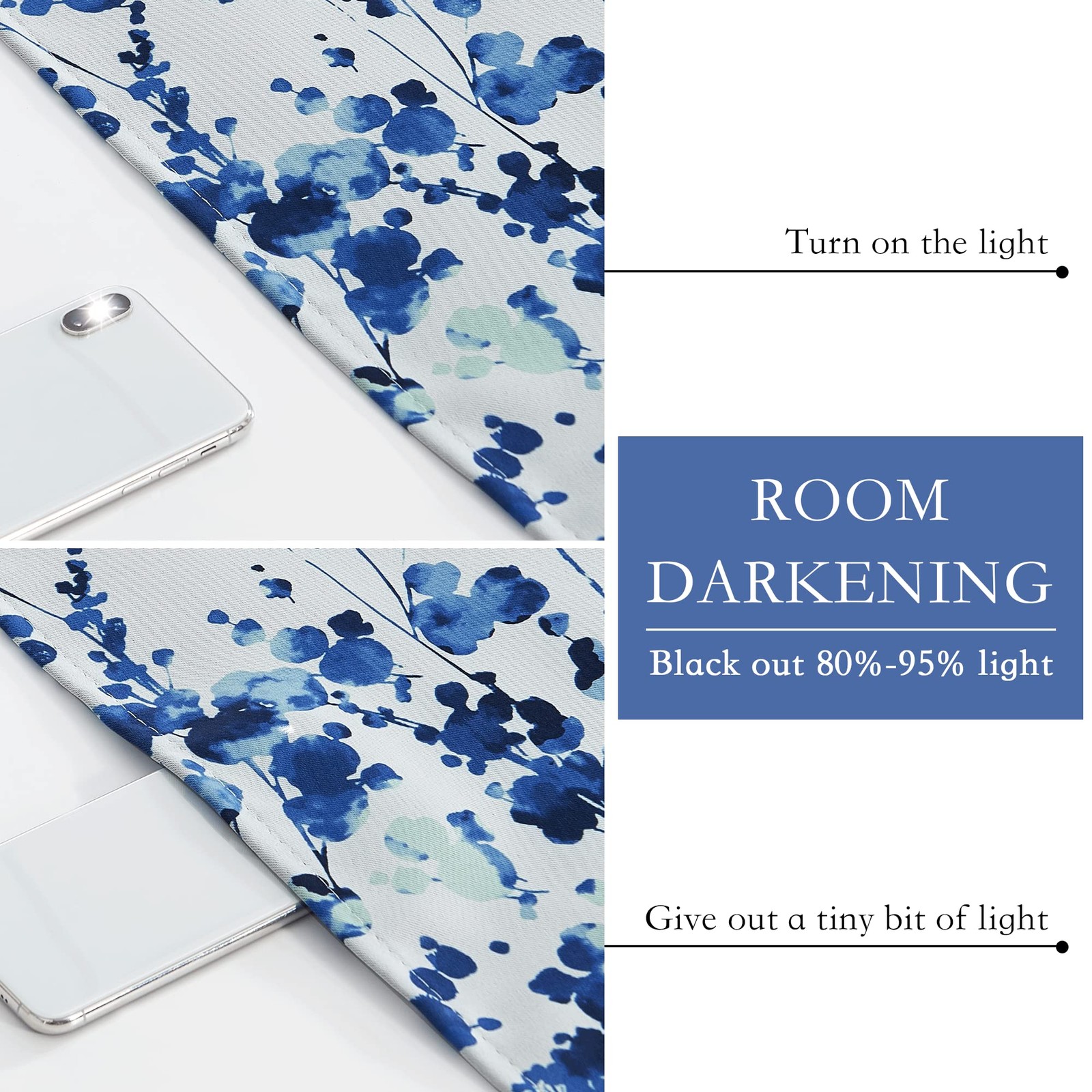 Printed Curtains Watercolor Dots Arts Style – Room Darkening Farmhouse Garden…