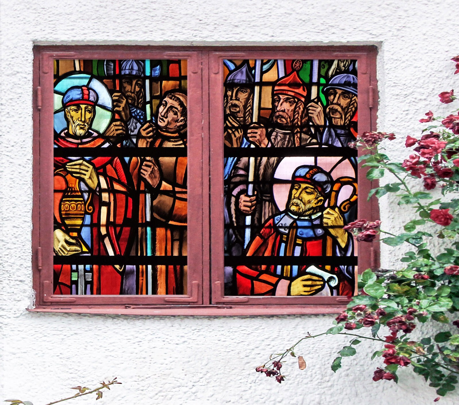 3D Old Man A423 Window Film Print Sticker Cling Stained Glass UV Sinsin