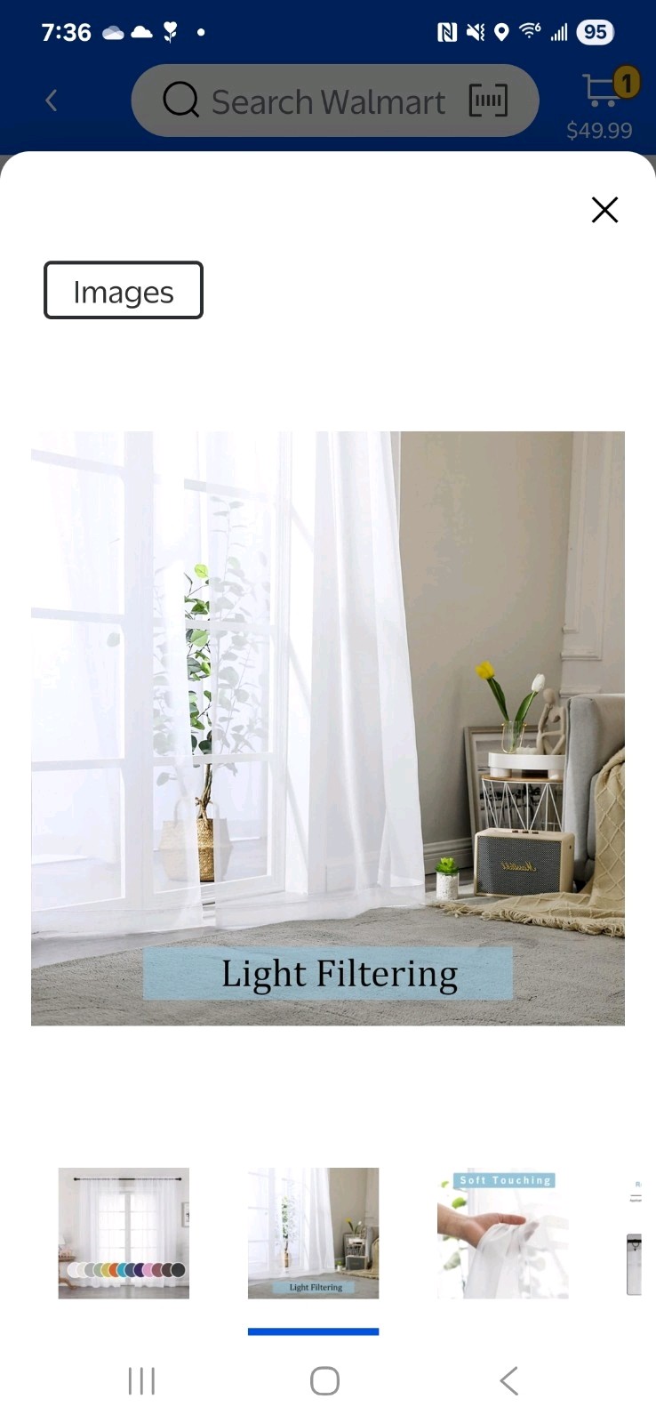OWENIE Sheer White Curtains, Sheer Curtains 42 X 84 inches Long 2 Panel Set