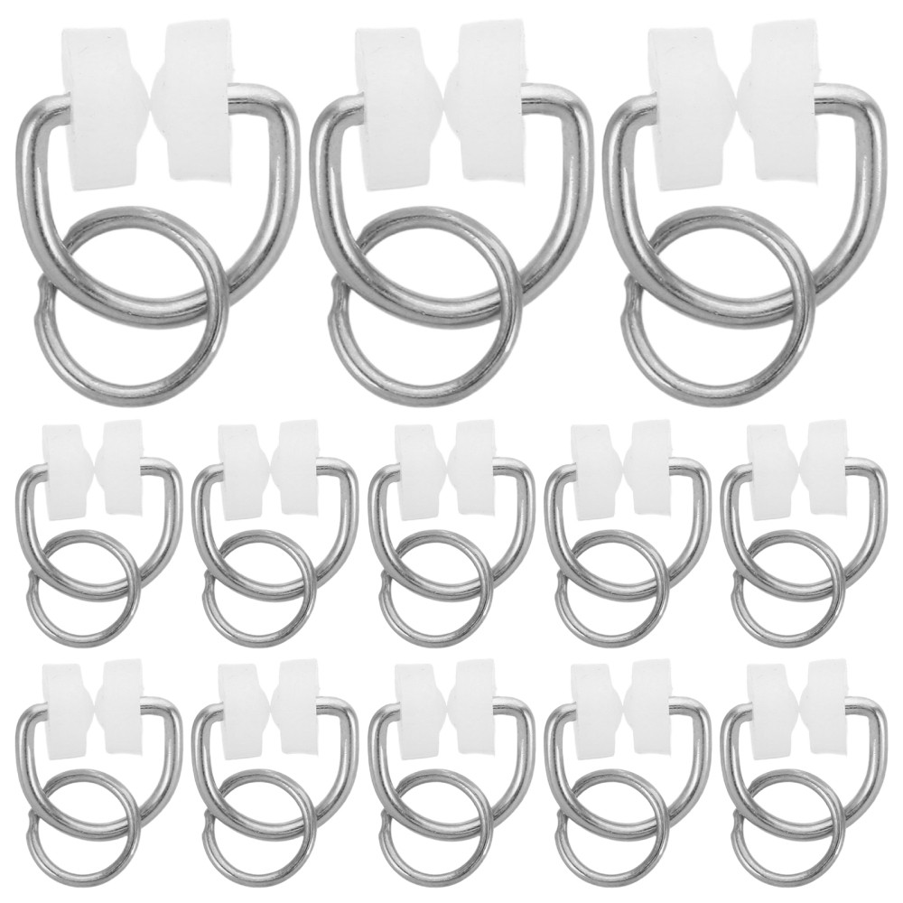 50 Pcs Curtain Roller Accessories Track Rollers with Hooks Gliders