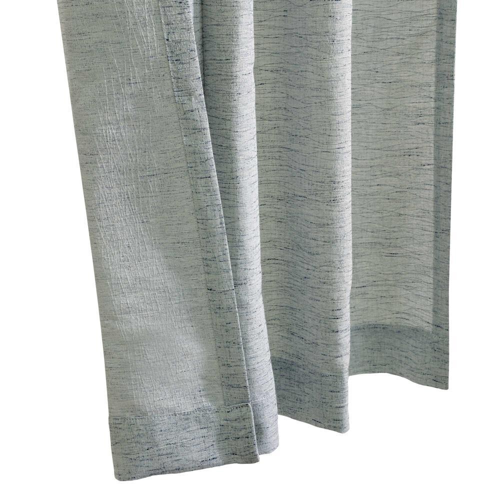 Commonwealth Danbury Dual Header Curtain Panel – 52×95″, Blue