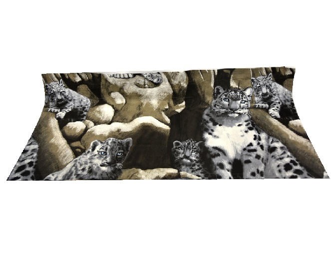 Snow Leopard Animal Print Valance 84″ X 20″