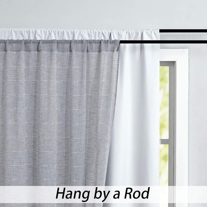 Premium Blackout Thermal Curtain Liner Noise Reducing Insulated Panels Easy Care