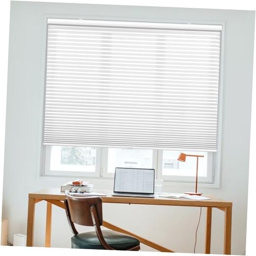 Cordless 1.5″ Light Filtering Cellular Shade, 30″ W x 60″ H 30″W x 60″H White