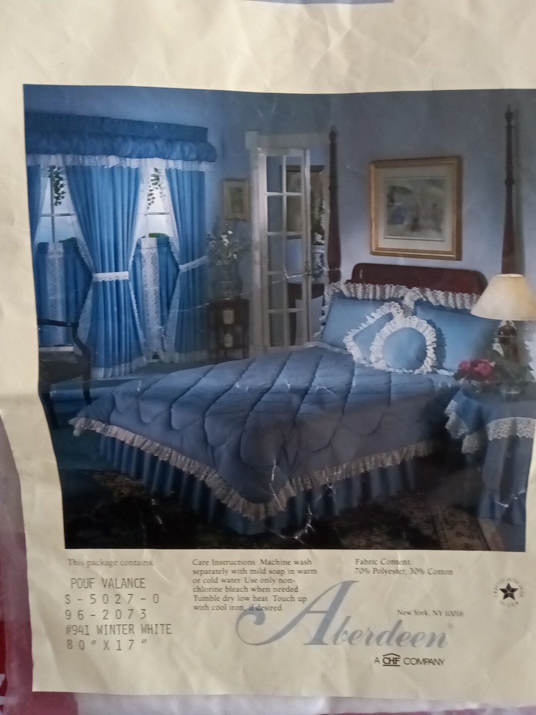 Valances Pouf Style SEARS 80×17 Winter White New-Made in USA Lot Of 4 Valances