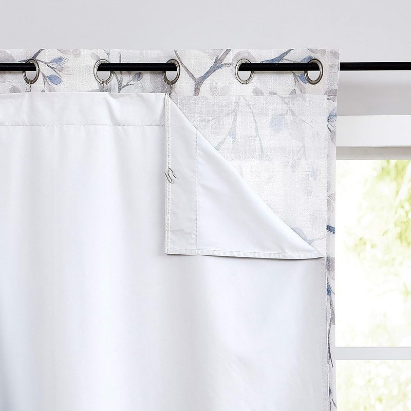 Premium Blackout Thermal Curtain Liner Noise Reducing Insulated Panels Easy Care