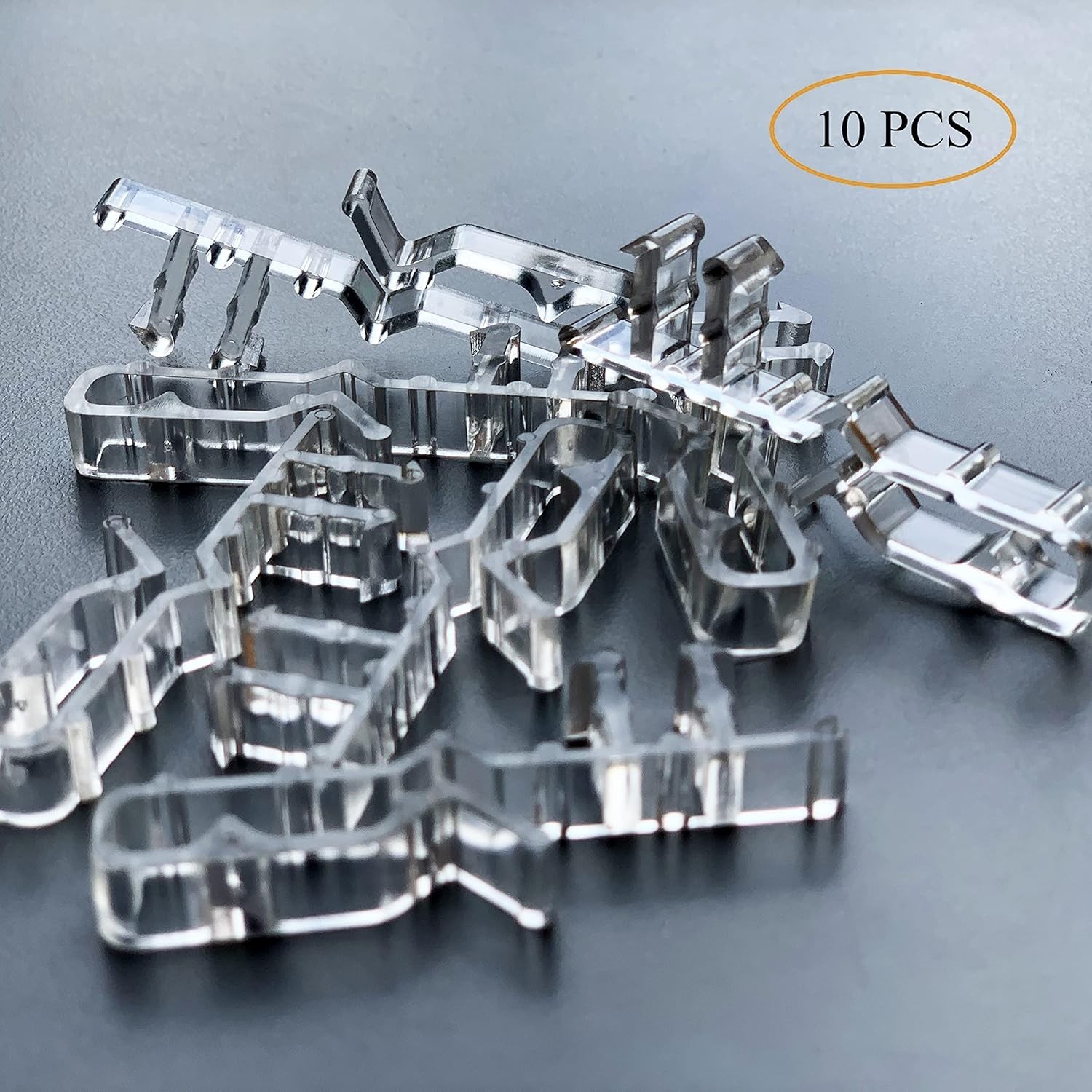 Valance Clips for Blinds 2 Inch Hidden Channel Window Blind Clips Clear Plastic_