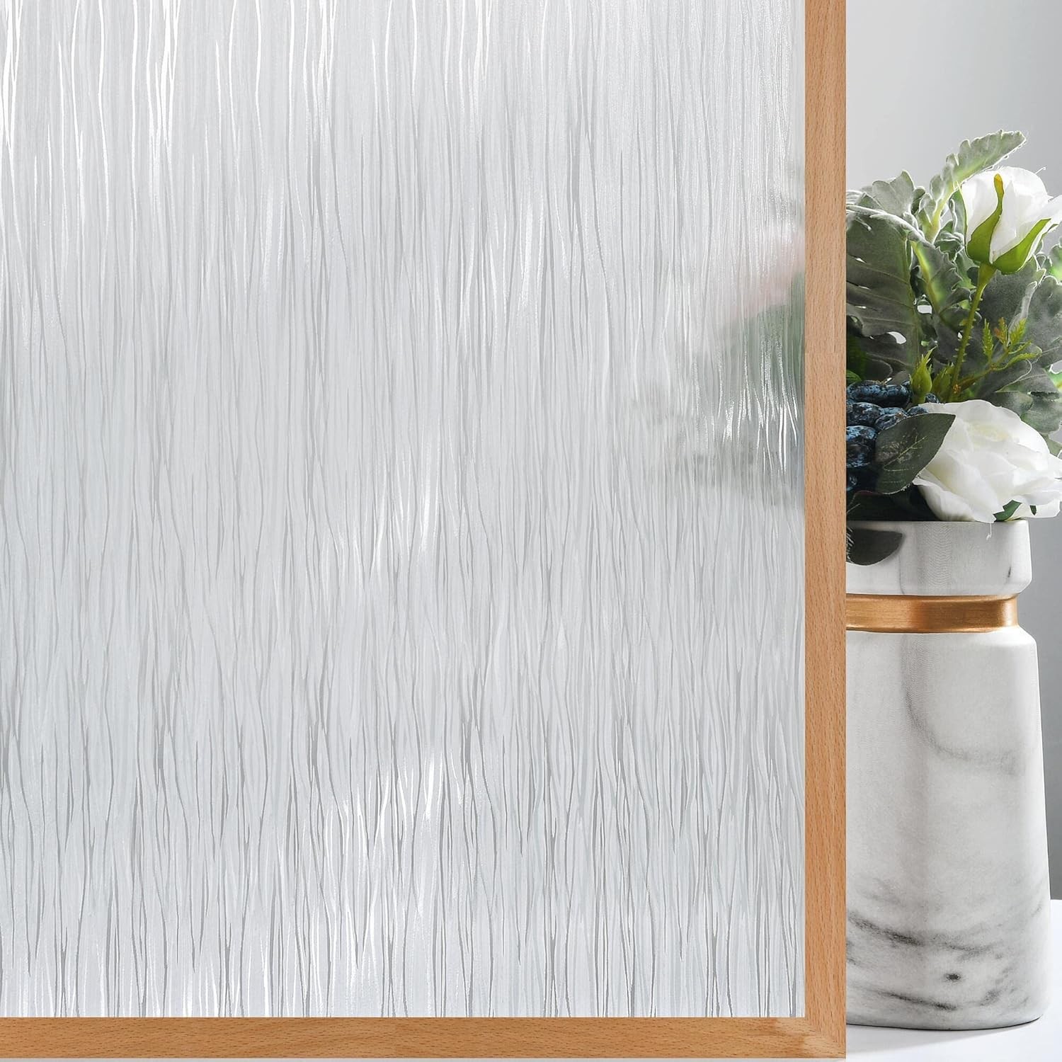 VELIMAX Frosted Window Privacy 17.7"x78.7" (45x200cm), Translucent